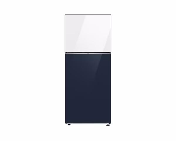 13.9 cu.ft. Bespoke Refrigerator TMF AI Energy Clean White + Clean Navy
